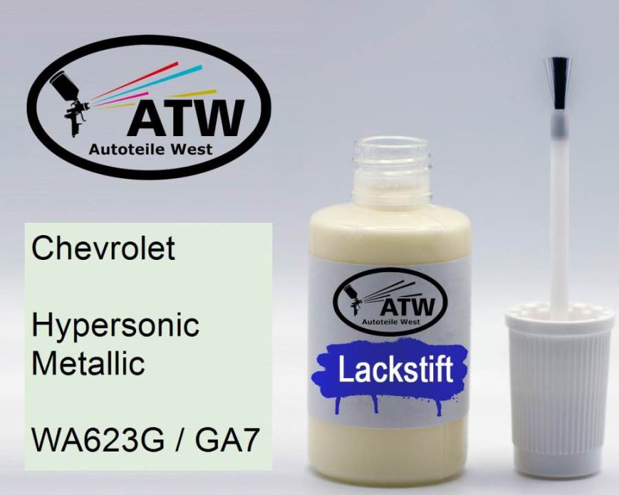 Chevrolet, Hypersonic Metallic, WA623G / GA7: 20ml Lackstift, von ATW Autoteile West.